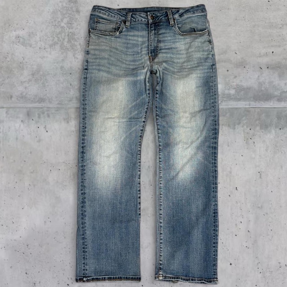 Mens Buffalo David Bitton Jeans Relaxed Straight Stretch Denim